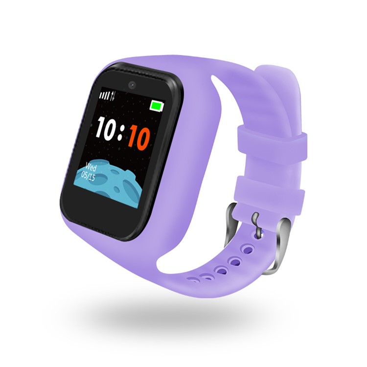 

S668 Smartwatch Phone for Children with SIM Calls Anti-Lost GPS Tracker SOS Voice Chat - Purple