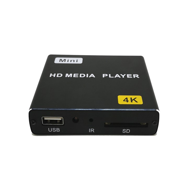 JEDX X1 4K Full HD 1080P Mini Media Player with HDMI+AV+USB+SE Auto Play - US Plug-11