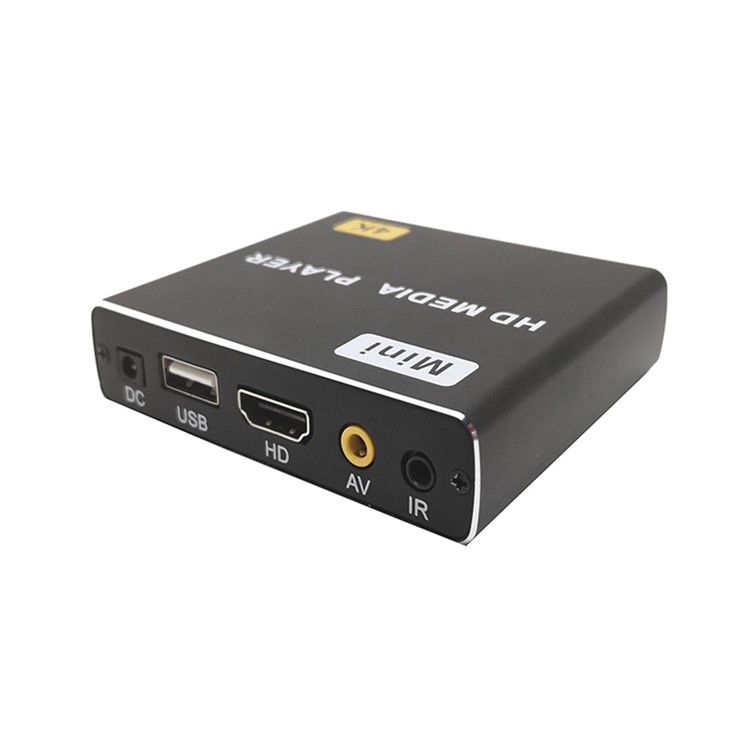 JEDX X1 4K Full HD 1080P Mini Media Player with HDMI+AV+USB+SE Auto Play - US Plug-12