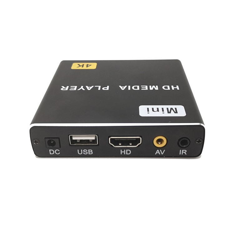 JEDX X1 4K Full HD 1080P Mini Media Player with HDMI+AV+USB+SE Auto Play - US Plug-14