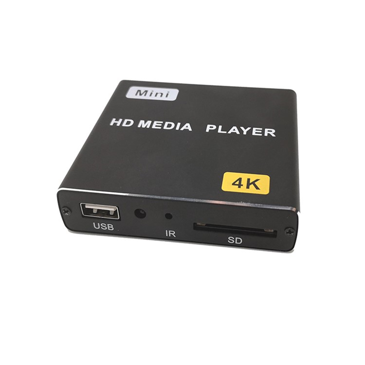 JEDX X1 4K Full HD 1080P Mini Media Player with HDMI+AV+USB+SE Auto Play - US Plug-15