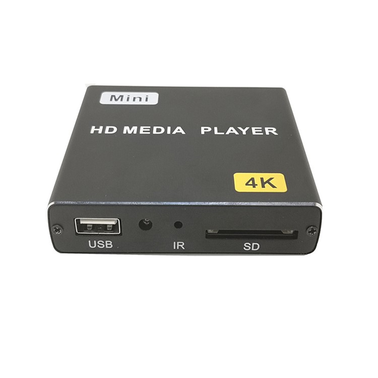 JEDX X1 4K Full HD 1080P Mini Media Player with HDMI+AV+USB+SE Auto Play - US Plug-3
