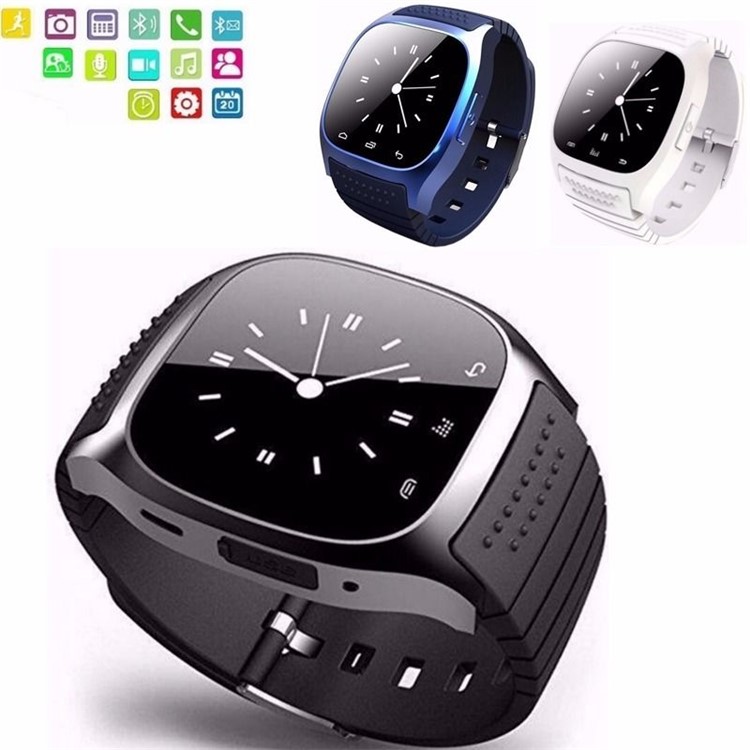 M26 1.4-inch Bluetooth Smart Watch Support Remote Shutter Pedometer Barometer for iOS & Android - Black-3