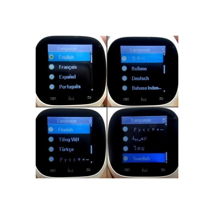 M26 1.4-inch Bluetooth Smart Watch Support Remote Shutter Pedometer Barometer for iOS & Android - Black-7