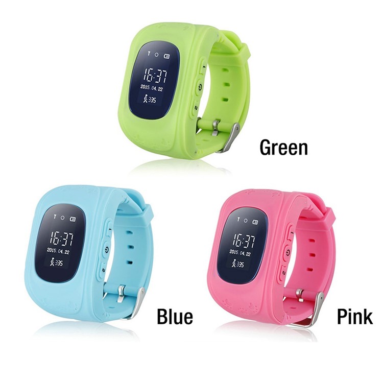 Q50 Children Smart Watch Kids Wrist Watch with Safety Monitoring GPS Tracker SOS Support SIM for IOS Android - Green-2