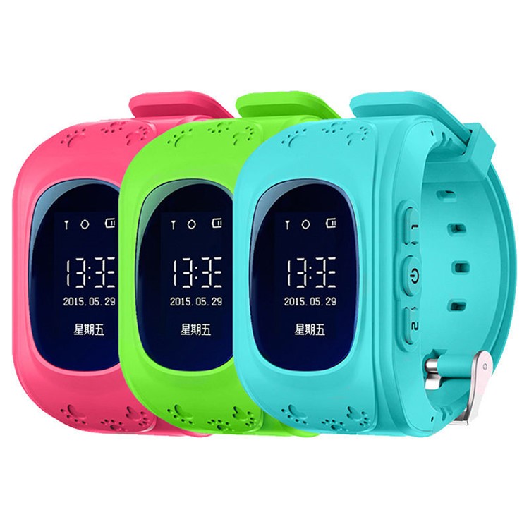 Q50 Children Smart Watch Kids Wrist Watch with Safety Monitoring GPS Tracker SOS Support SIM for IOS Android - Green-7