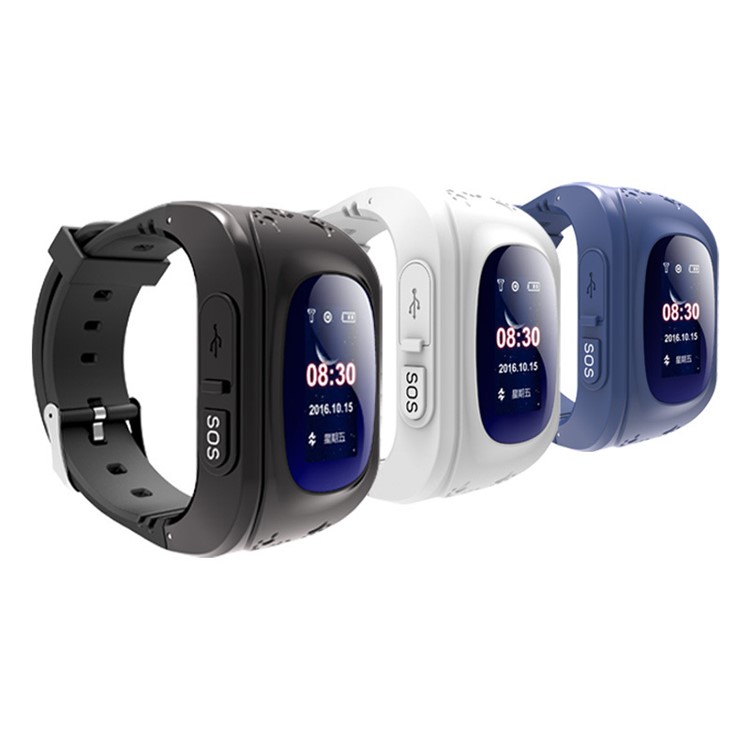 Q50 Children Watch Phone with Safety Monitoring GPS Tracker SOS Support SIM for IOS Android - White-3