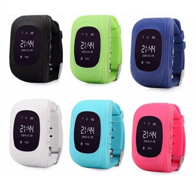 Q50 Children Watch Phone with Safety Monitoring GPS Tracker SOS Support SIM for IOS Android - White-4