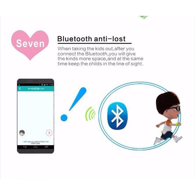 Q50 Children Watch Phone with Safety Monitoring GPS Tracker SOS Support SIM for IOS Android - White-8