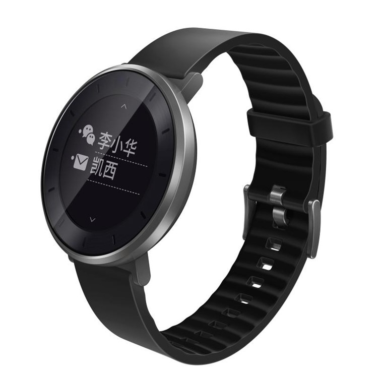 HUAWEI Honor S1 50m 5ATM Waterproof Smart Heart Rate Monitor Fitness Wrist Watch for iOS & Android - Grey Shell / Black Short Wrist Band-3