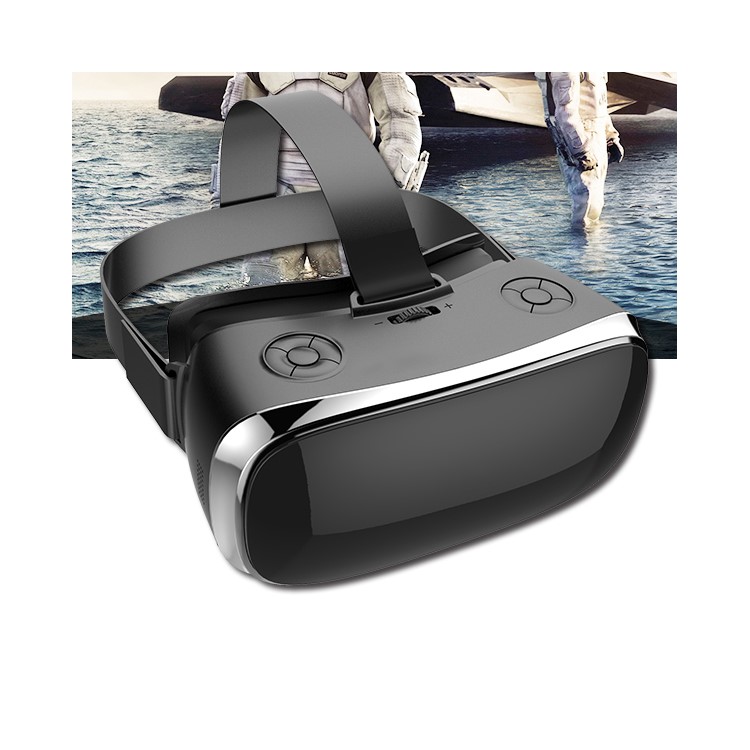 MOTION V3 All-in-one 3D VR Glasses 5.5-inch IPS HD Screen Headset with Bluetooth Gamepad - Black / US Plug-1