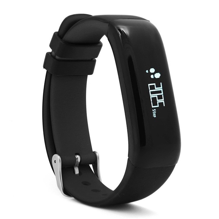 P1 Blood Pressure Heart Rate Monitor Smart Sports Bracelet IP67 Waterproof (CE/RoHS) - Black-2