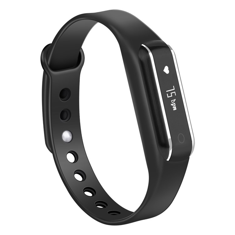 Dynamic Heart Rate Monitor 0.69-inch Bluetooth Smart Fitness Bracelet Touch Control - Black-2