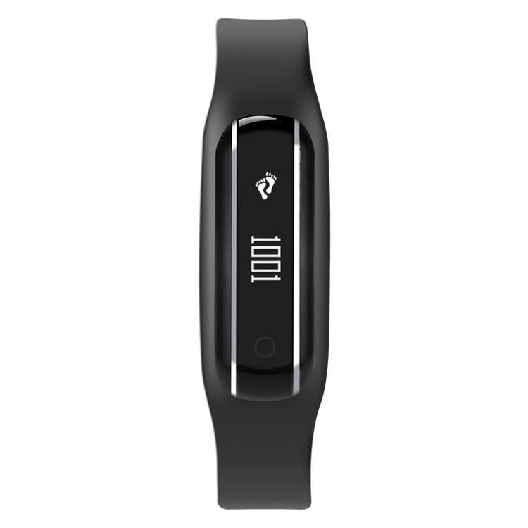 Dynamic Heart Rate Monitor 0.69-inch Bluetooth Smart Fitness Bracelet Touch Control - Black-3