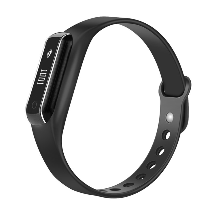 Dynamic Heart Rate Monitor 0.69-inch Bluetooth Smart Fitness Bracelet Touch Control - Black-4
