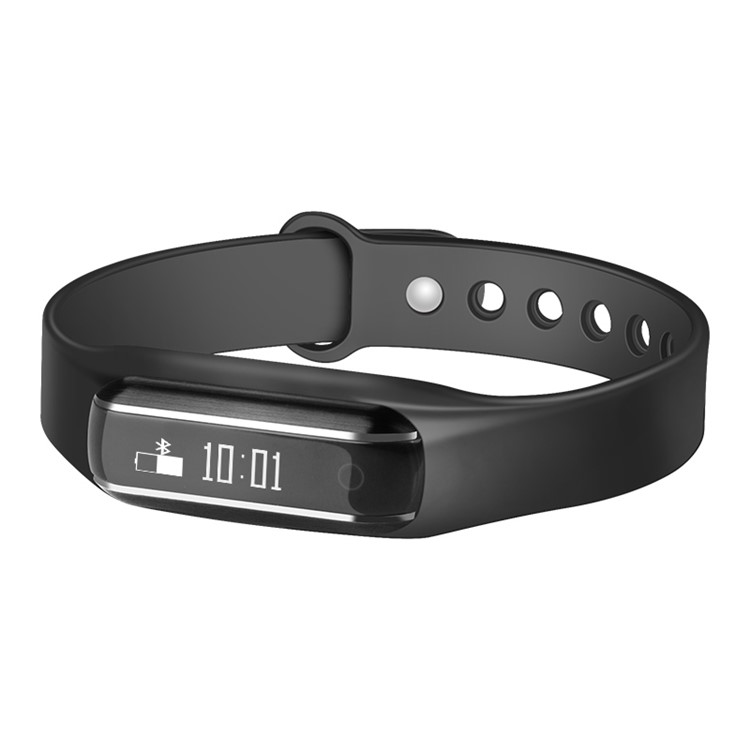 Dynamic Heart Rate Monitor 0.69-inch Bluetooth Smart Fitness Bracelet Touch Control - Black-6