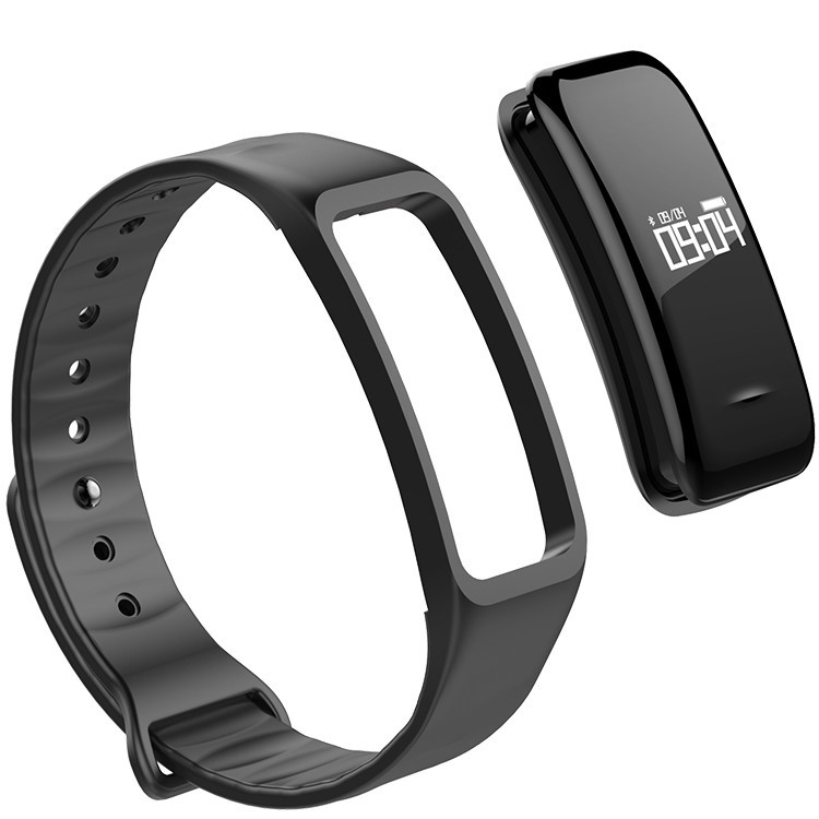 C1 0.49-inch Touch OLED Bluetooth 4.0 Smart Wristband Support Blood Pressure / Heart Rate Monitor - Black-1