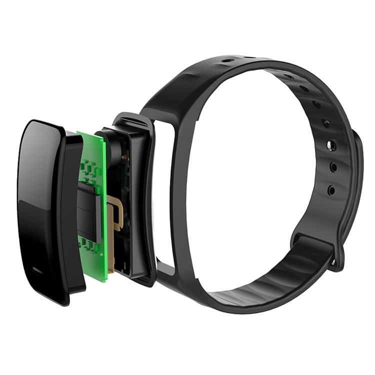 C1 0.49-inch Touch OLED Bluetooth 4.0 Smart Wristband Support Blood Pressure / Heart Rate Monitor - Black-8