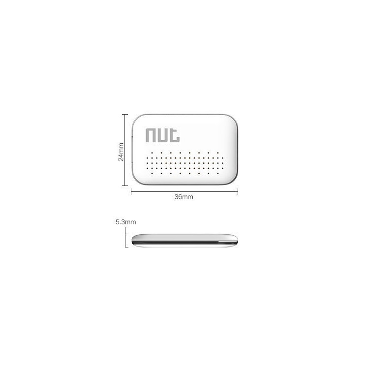 NUT Mini Smart Tracker Intelligent Bluetooth 4.0 Bidirectional Alarm Key Wallet Finder - White-3