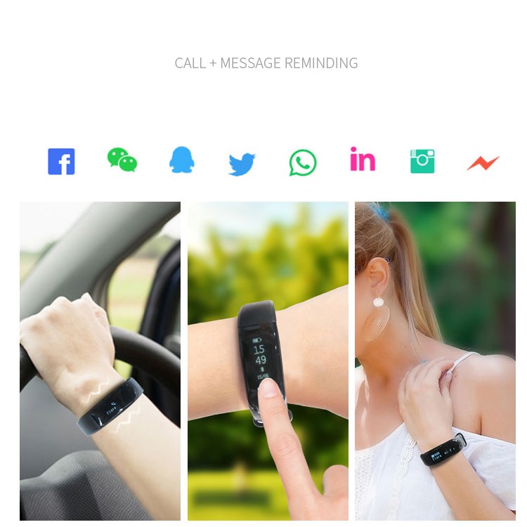 JOYROOM Heart Rate Monitor Bluetooth Smart Wrist Band IP67 Waterproof Activity Tracker/Sedentary Reminder - Black-7