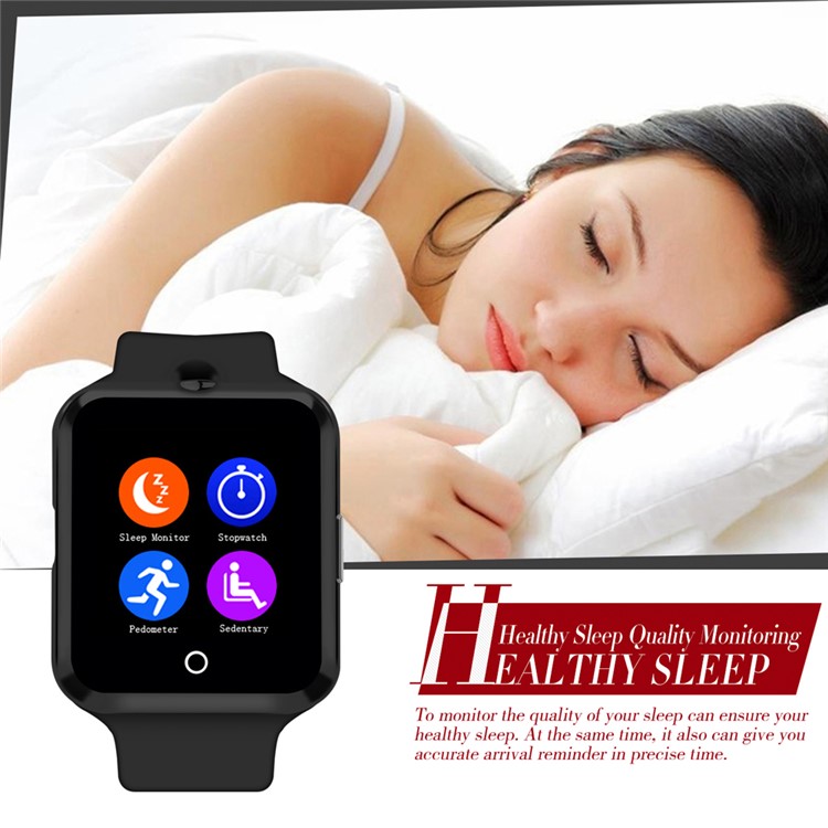 D3 Bluetooth Wrist Smart Watch Phone with Camera Heart Rate Monitor Support SIM Card for Android -Black-4