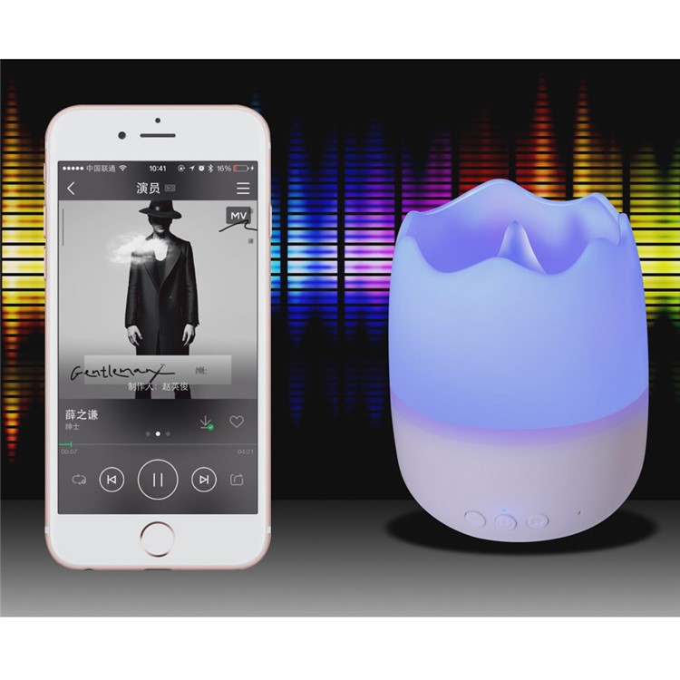 E15-CS02WH App Control Color Changing Candle Speaker Bluetooth Smart LED Light - White-15