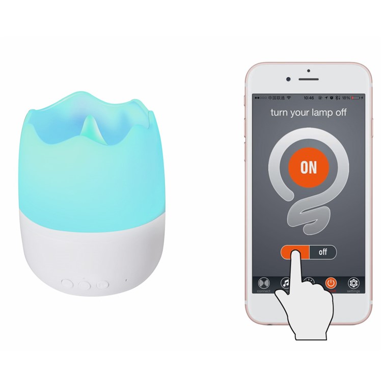 E15-CS02WH App Control Color Changing Candle Speaker Bluetooth Smart LED Light - White-16