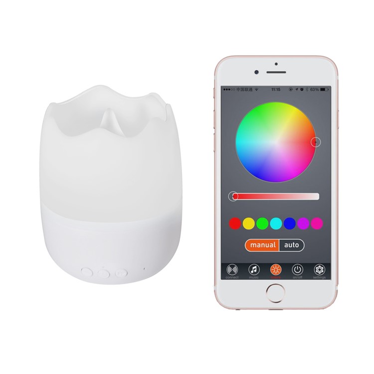 E15-CS02WH App Control Color Changing Candle Speaker Bluetooth Smart LED Light - White-3