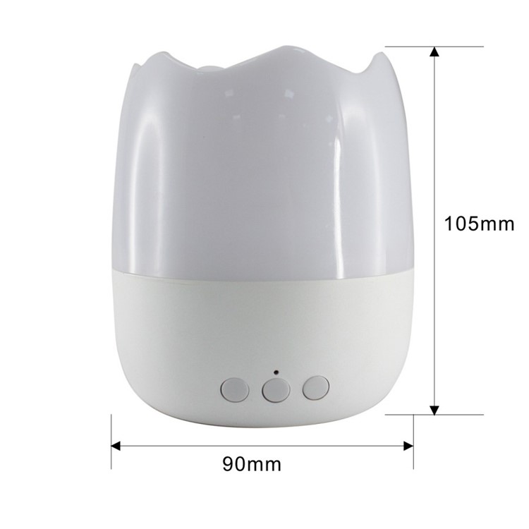 E15-CS02WH App Control Color Changing Candle Speaker Bluetooth Smart LED Light - White-5