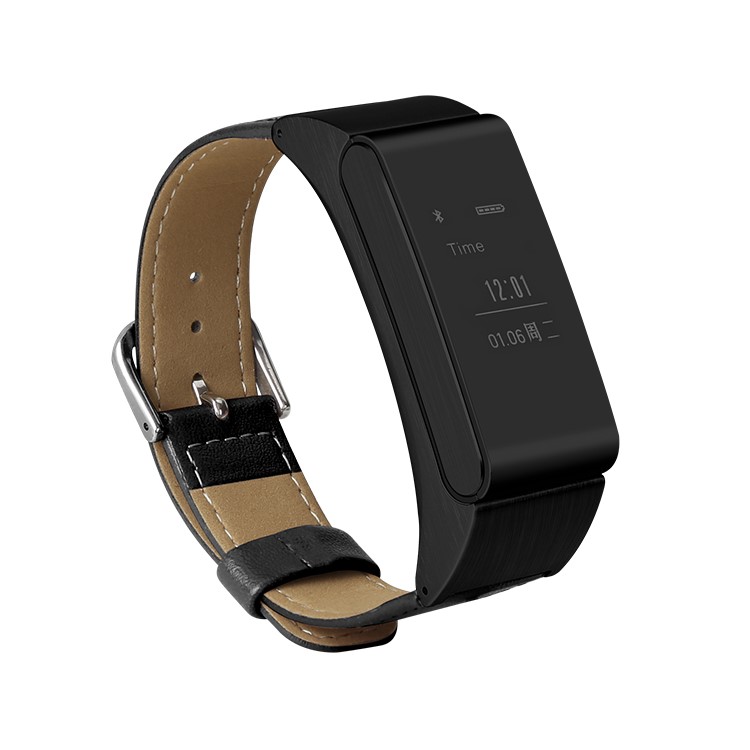 M8 0.73 inch OLED Smart Wristband Bluetooth Headphone 2-in-1 Design for iOS and Android Phones - Black-1