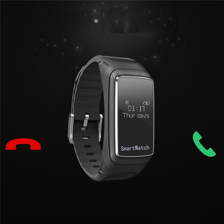 B2 Smart Sports Bracelet Bluetooth Headset 0.66-Inch Touch Screen for IOS Android - Black-8