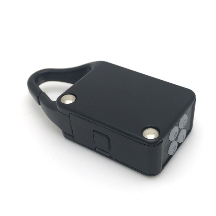 Key-less Bluetooth Smart Automatic Secure Padlock for iOS Android Devices - Black-2