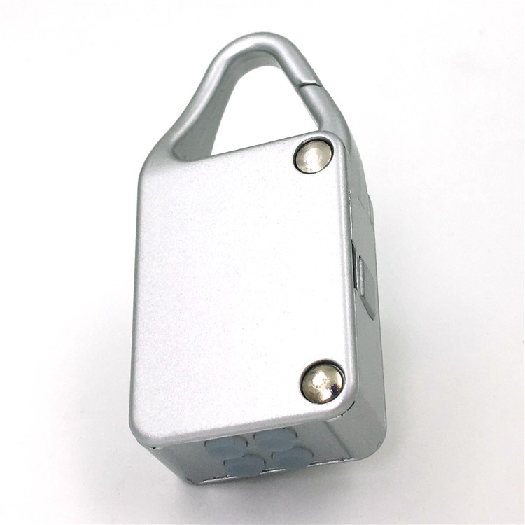 Smart Automatic Secure Padlock Key-less Bluetooth Padlock for iOS Android Devices - Silver Color-2