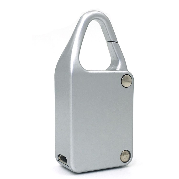 Smart Automatic Secure Padlock Key-less Bluetooth Padlock for iOS Android Devices - Silver Color-3