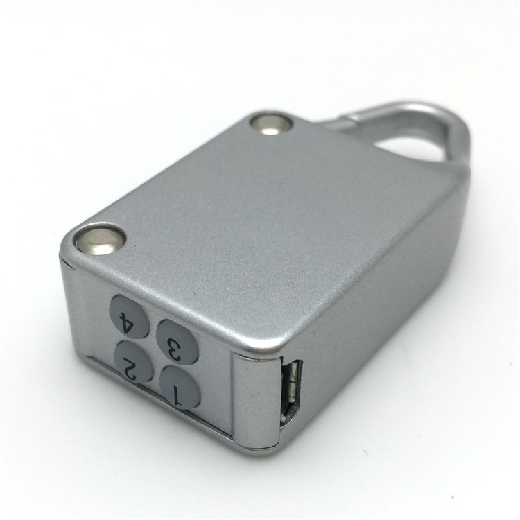 Smart Automatic Secure Padlock Key-less Bluetooth Padlock for iOS Android Devices - Silver Color-5