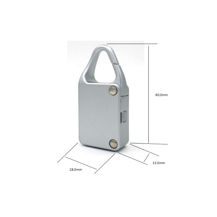 Smart Automatic Secure Padlock Key-less Bluetooth Padlock for iOS Android Devices - Silver Color-8