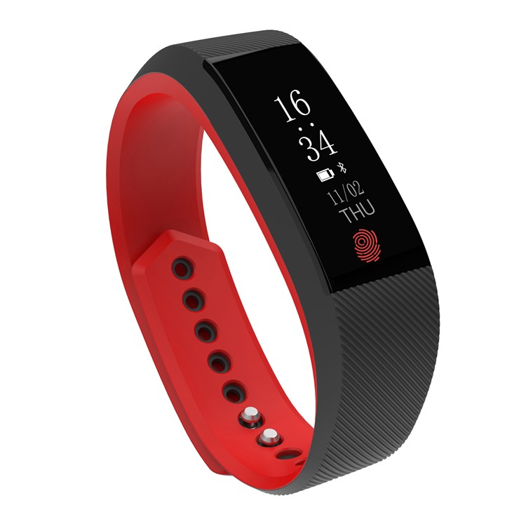 B15 0,91-дюймовый oled-экран bluetooth 4.0 монитор сердечного ритма смарт-браслет модный спортивный браслет - красный