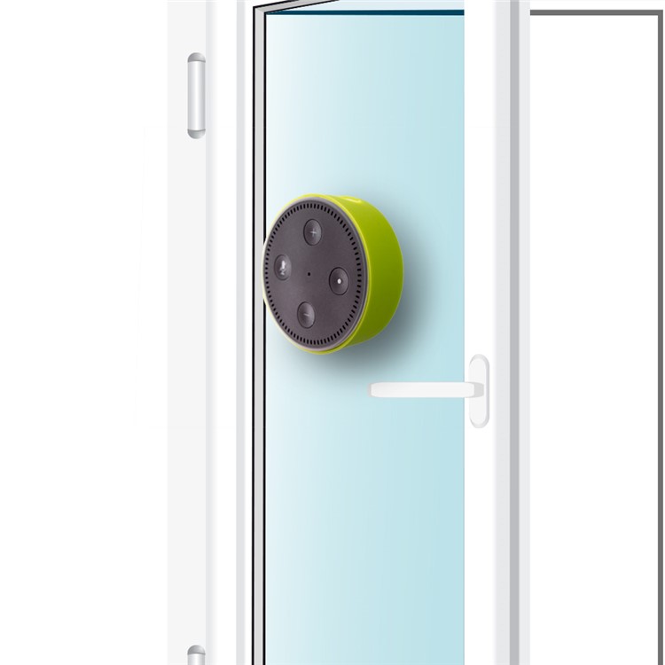 Desktop Suction Cup Soft Silicone Cover for Amazon Echo Dot 2 - Green-3
