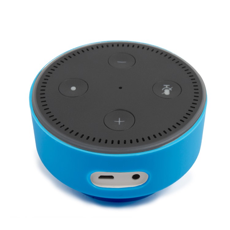 Desktop Suction Cup Protective Silicone Cover for Amazon Echo Dot 2 - Blue-2