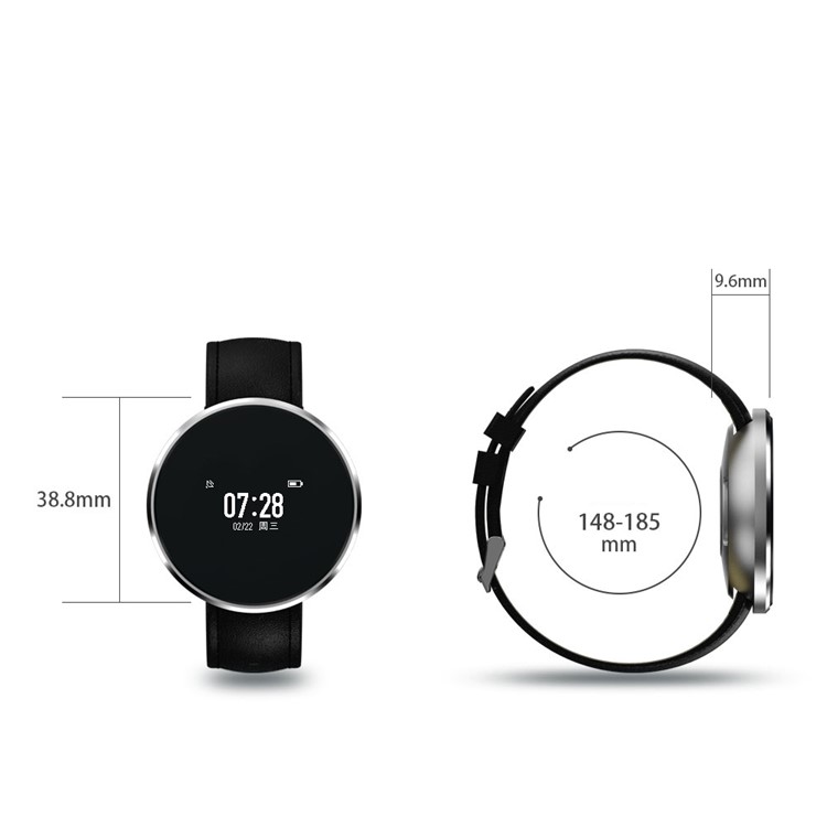 X7S Bluetooth 4.0 Smart Watch 0.96 \\"Imprimante OLED Android iOS avec moniteur de fréquence cardiaque - Noir-13