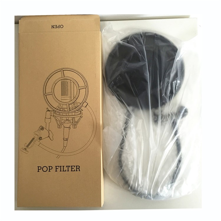 PS-1 Flexible Microphone Windshield Windscreen Mic Pop Filter Shield Cover for Speaking Karaoke Singing-12