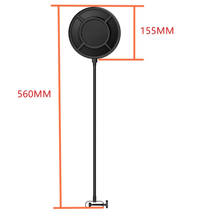 PS-1 Flexible Microphone Windshield Windscreen Mic Pop Filter Shield Cover for Speaking Karaoke Singing-7