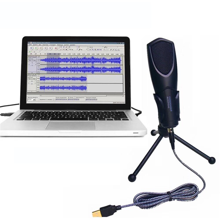 YANMAI Q3B Mini Professional Desktop Microphone with Tripod Stand-3