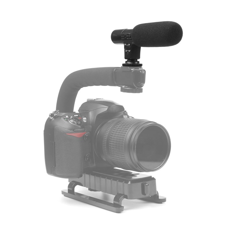 SHOOT Photography Interview Stereo Microphone Voice Recorder for Digital Camera Camcorder-2