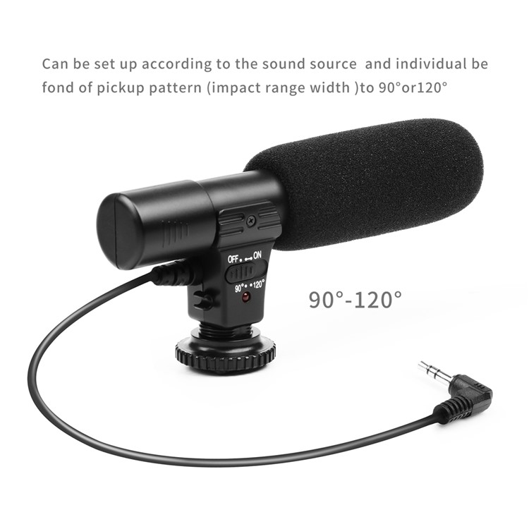 SHOOT Photography Interview Stereo Microphone Voice Recorder for Digital Camera Camcorder-5