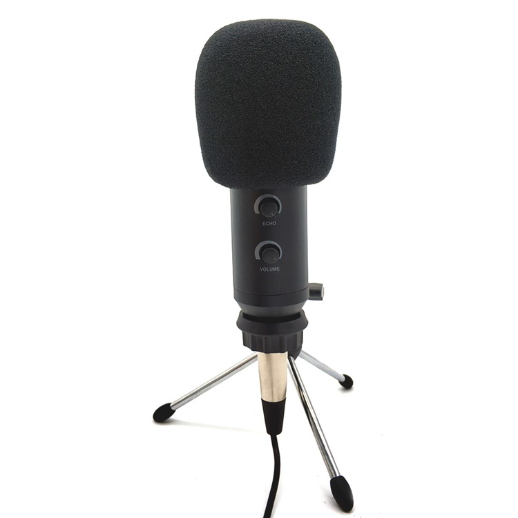 MK-F600TL Studio Professional Condenser Wired Microphone with Tripod - Black-8