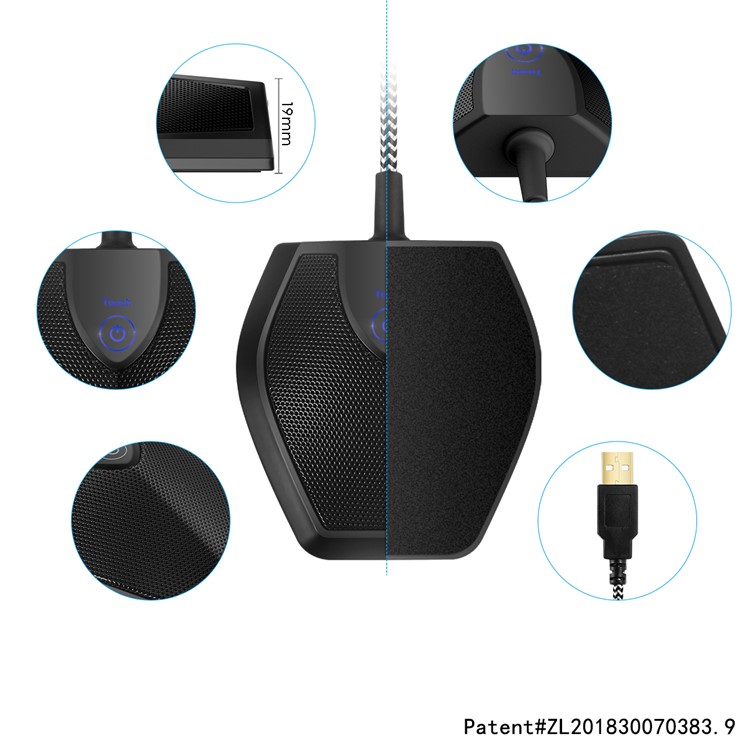 YANMAI G11 Touch Button USB Microphone Omnidirectional Conference Microphone-10