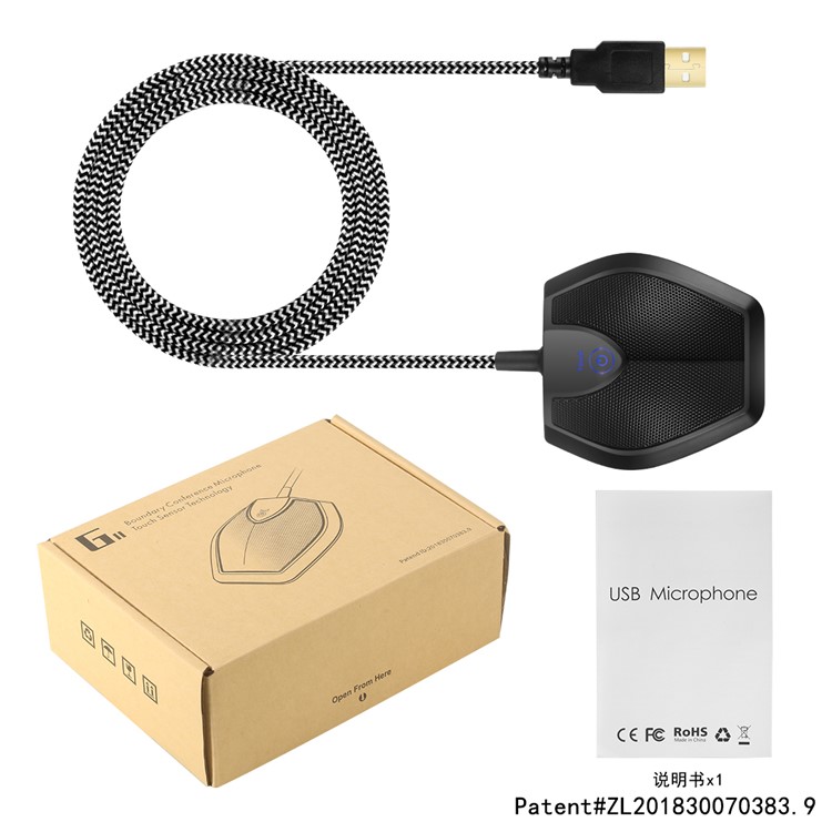 YANMAI G11 Touch Button USB Microphone Omnidirectional Conference Microphone-13