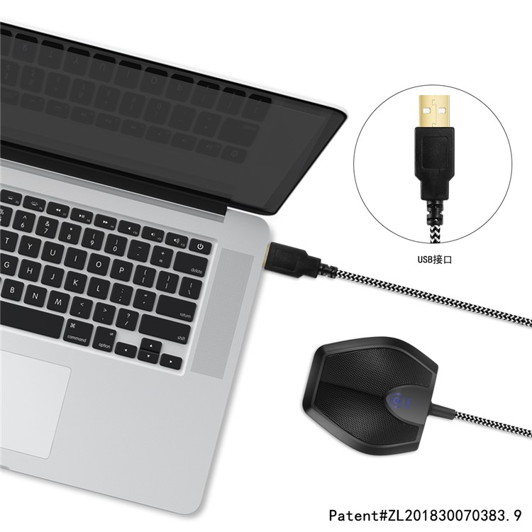 YANMAI G11 Touch Button USB Microphone Omnidirectional Conference Microphone-6