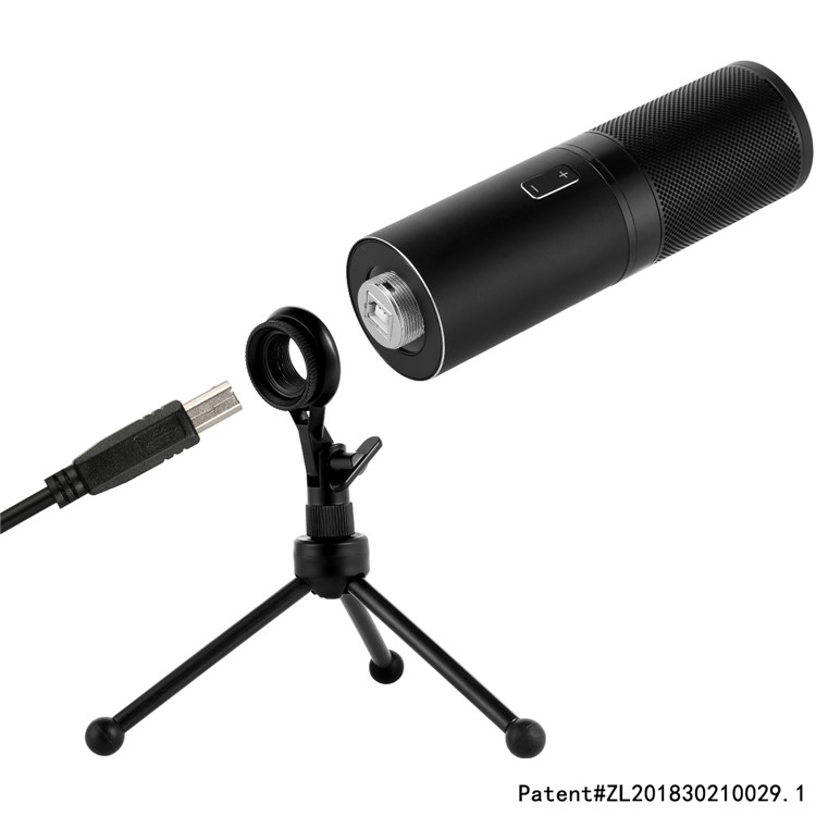 Q9 Desktop USB Condenser Microphone with LED Indicator-10